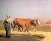 Treading out the Grain in Egypt - 让·莱昂·杰罗姆